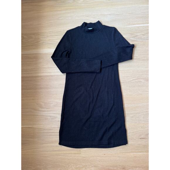 BB DAKOTA BY STEVE MADDEN Ribbed Talking Body Long Sleeve Sweater Dress Med $80 - Picture 5 of 7